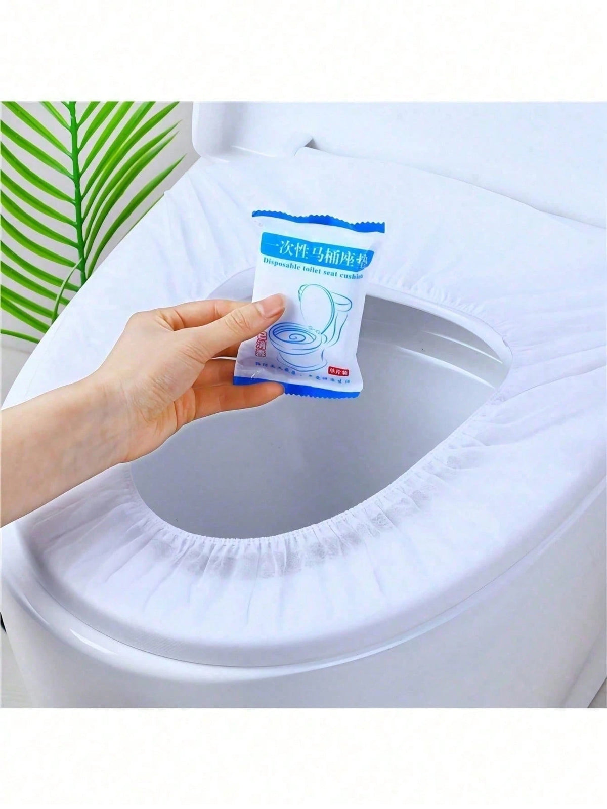 50/30/20/10pcs New Disposable Toilet Seat Cushion, Individually Packaged, Portable Travel And Business Toilet Seat Cushion, Accessories For Public Restrooms, Airplanes, Camping Trips, Household Portab