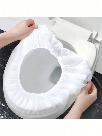 50/30/20/10pcs New Disposable Toilet Seat Cushion, Individually Packaged, Portable Travel And Business Toilet Seat Cushion, Accessories For Public Restrooms, Airplanes, Camping Trips, Household Portab