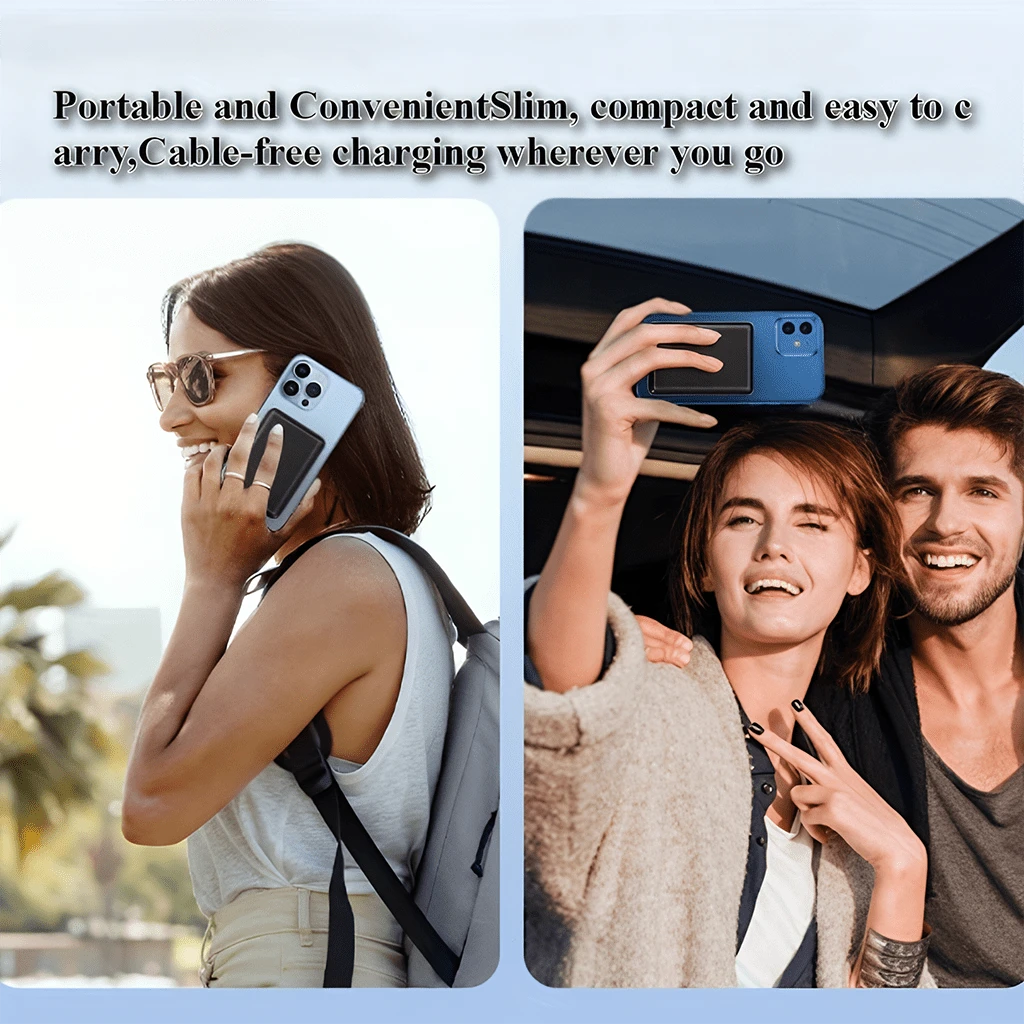 5000mAh Strong Magnetic Wireless Power Bank 15W Wireless Charging 22.5W PD Fast Charging Ultra Slim Portable Charger Travel Essentials Compact Pocket Phone Charger For IPhone 17 Pro 16 Pro Max 15 Plus