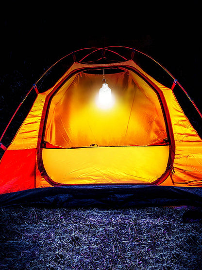 500mAh Camping Light, Emergency Bulb, Hanging Tent Work Light, Rechargeable USB LED Bulb, Outdoor Portable Light (2 Charging Ports Randomly Shipped)