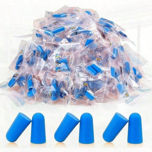 50Pairs/30Pairs/20 Pairs Foam Earplugs, Individual Package 32db Nrr Noise Reduction Ear Plugs For Sleep, Snoring Sound Canceling Travel, Loud Music, Music Concert, Shooting, Work, Construction, Hearin