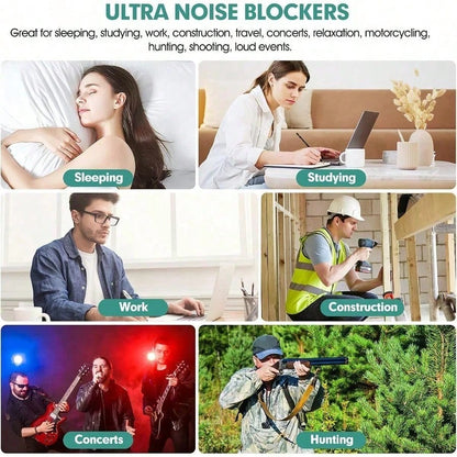 50Pairs/30Pairs/20 Pairs Foam Earplugs, Individual Package 32db Nrr Noise Reduction Ear Plugs For Sleep, Snoring Sound Canceling Travel, Loud Music, Music Concert, Shooting, Work, Construction, Hearin