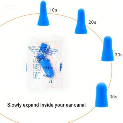 50Pairs/30Pairs/20 Pairs Foam Earplugs, Individual Package 32db Nrr Noise Reduction Ear Plugs For Sleep, Snoring Sound Canceling Travel, Loud Music, Music Concert, Shooting, Work, Construction, Hearin