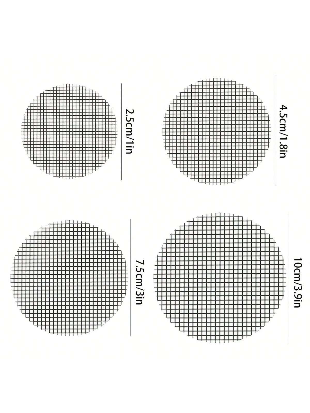 50pcs Flower Pot Hole Mesh Pad, Round Drainage Hole Screens Prevent Soil Loss Anti, Plant Drainage Screens Gasket, Bonsai Pot Bottom Grid Mat Mesh, Gardening Supplies