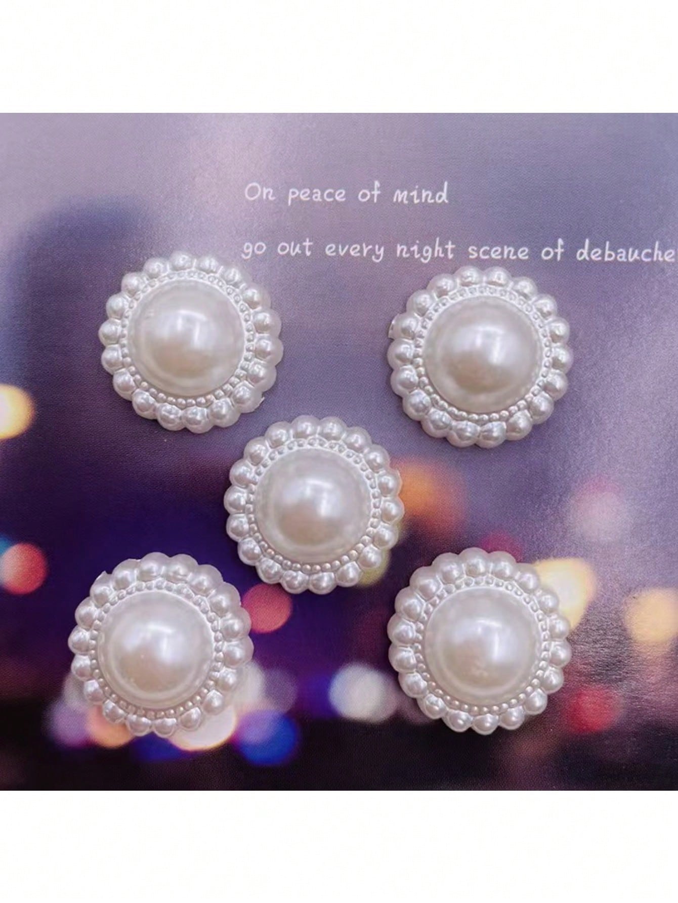 50pcs Sunflower Crystal Decor, 12mm Round Glass Beads With Gold Base, Suitable For DIY Hair Accessories And Jewelry Making