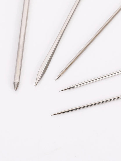 55pcs Stainless Steel Needle, Embroidery Needles For Hand Sewing, Easy Side Threading, Stitching Tools