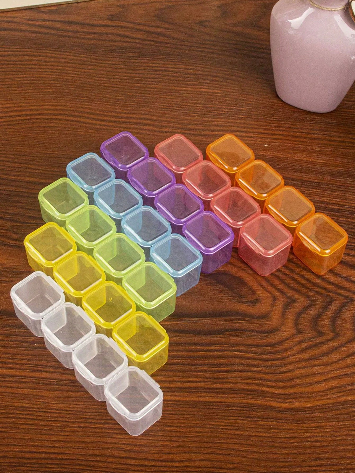 56 Compartment/4 Compartment Jewelry Box, Portable Detachable Storage Box, DIY Organizer Box, Desktop Storage Box With Lid, Pill/Medicine Storage Box, Transparent Plastic Organizer Box, Suitable For R