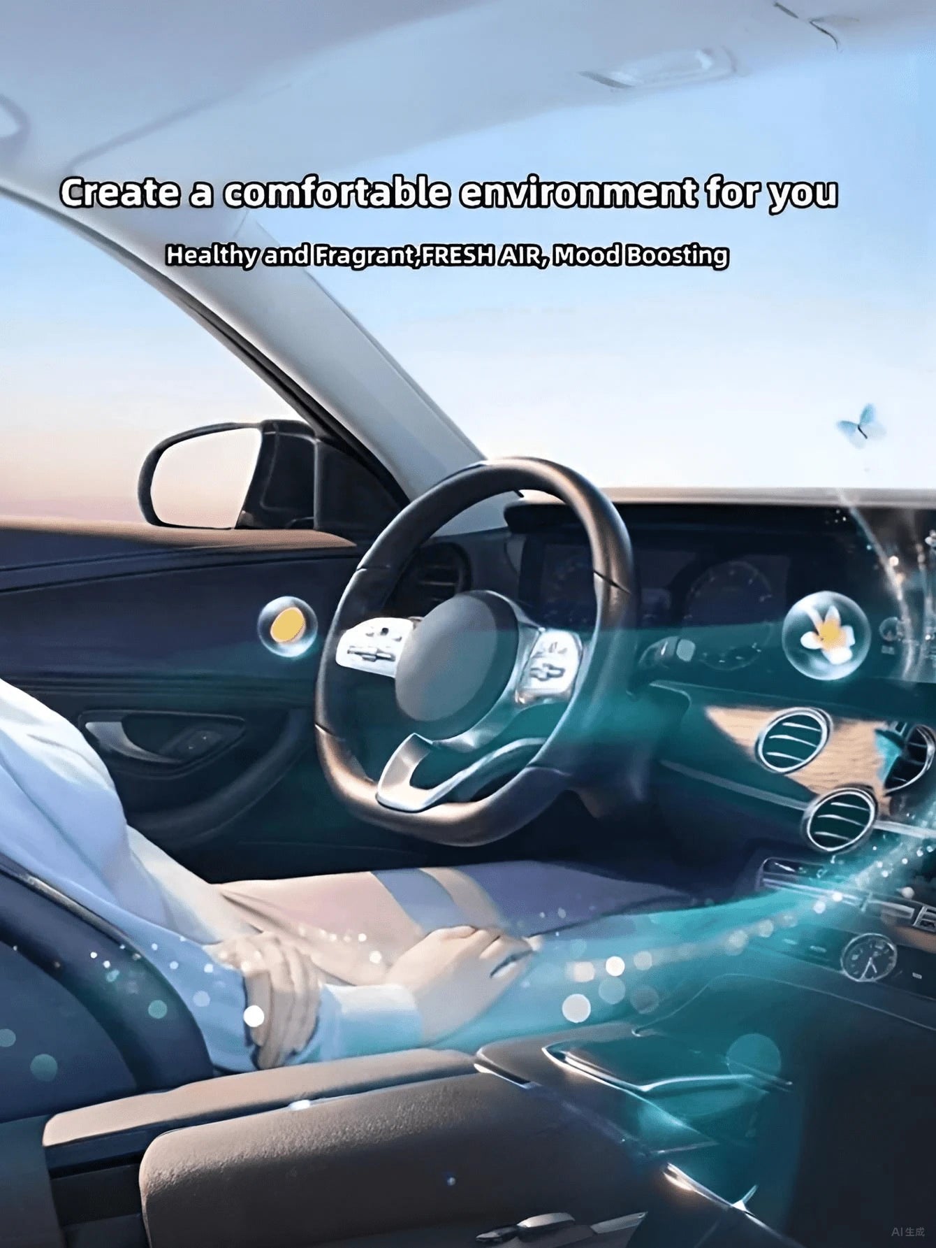 5PCS/10PCS Car Air Freshener Solid Fragrance Replacement Sheets, Lemon Peach Cologne Bluebell Jasmine Osmanthus Ocean Lavender Scents, Car AC Vent Freshener Refill Tablets, Long Lasting Odor Eliminato