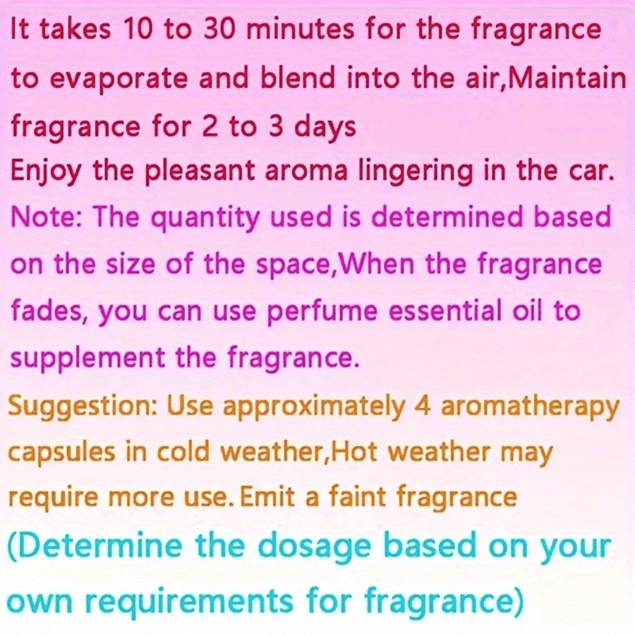 5PCS/10PCS Car Air Freshener Solid Fragrance Replacement Sheets, Lemon Peach Cologne Bluebell Jasmine Osmanthus Ocean Lavender Scents, Car AC Vent Freshener Refill Tablets, Long Lasting Odor Eliminato