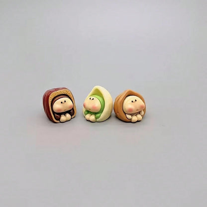 5pcs Charming Adult Nut Car Hanging Ornament, Healing Style Rearview Mirror Pendant, Car Dashboard Decor, Office Desk Ornament, Car Decoration, Workstation Desk Ornament, Suitable For Multiple Scenes