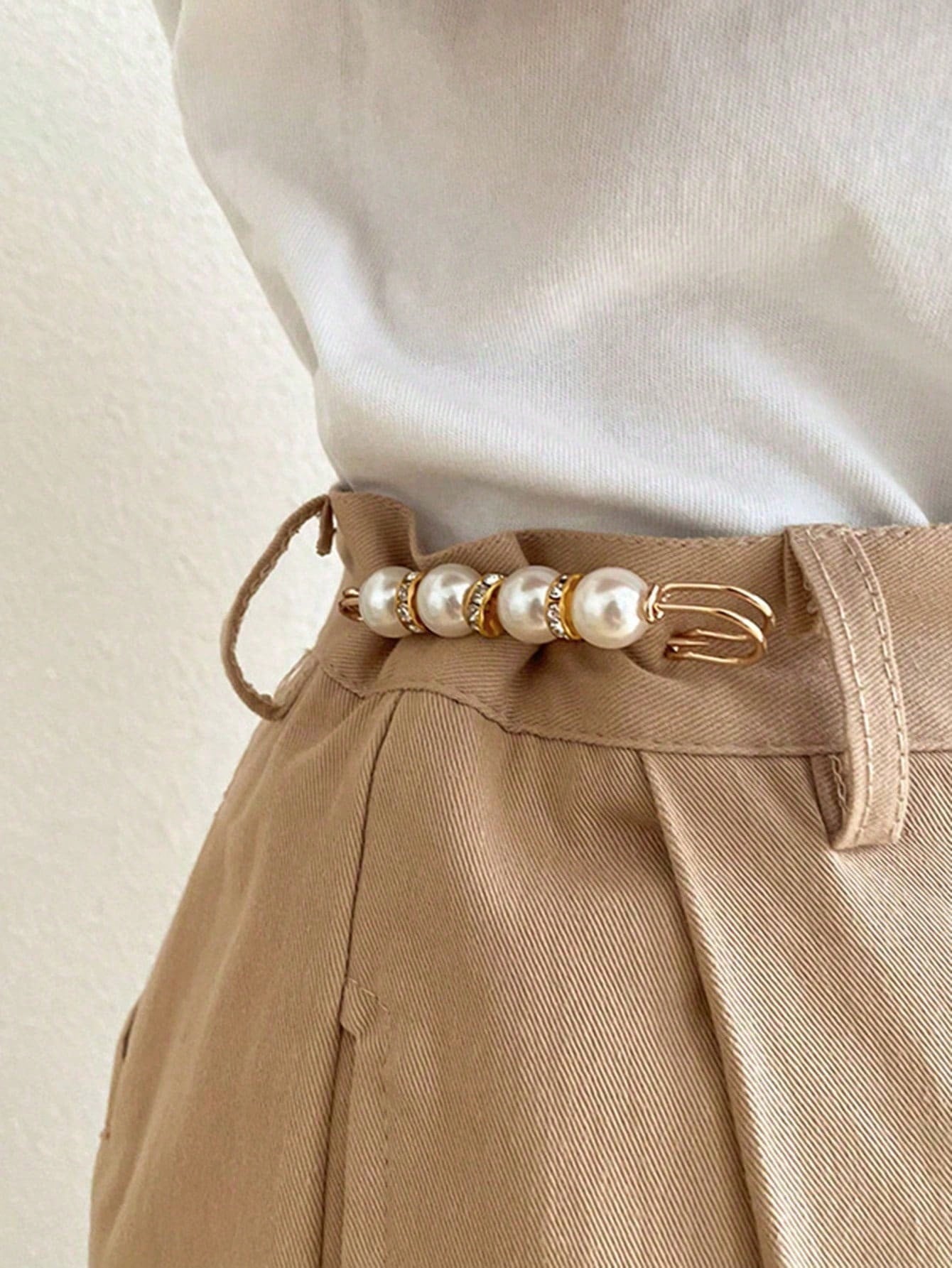 5pcs Detachable Waist Adjustment Buckles, Durable Metal Non-Slip Belt, Multi-Functional Pin Buckle Set, Suitable For Women, Perfect Match For Pants, Scarves And Shawls, Suitable For Daily Wear, Partie