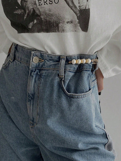 5pcs Detachable Waist Adjustment Buckles, Durable Metal Non-Slip Belt, Multi-Functional Pin Buckle Set, Suitable For Women, Perfect Match For Pants, Scarves And Shawls, Suitable For Daily Wear, Partie