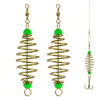 5pcs Fishing Set Including Bait Trap, Feeder, Carp Fishing Gear, Lure Bracket, Bait Cage, Magic Fish Trap