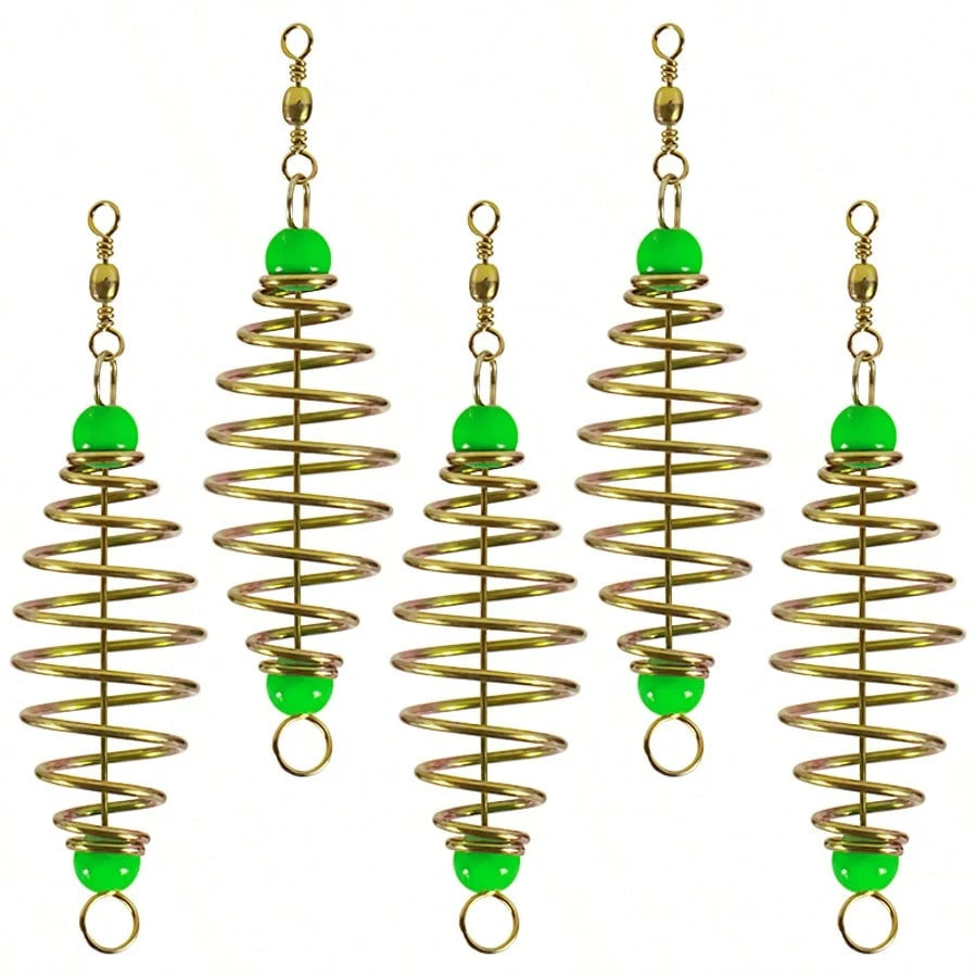 5pcs Fishing Set Including Bait Trap, Feeder, Carp Fishing Gear, Lure Bracket, Bait Cage, Magic Fish Trap