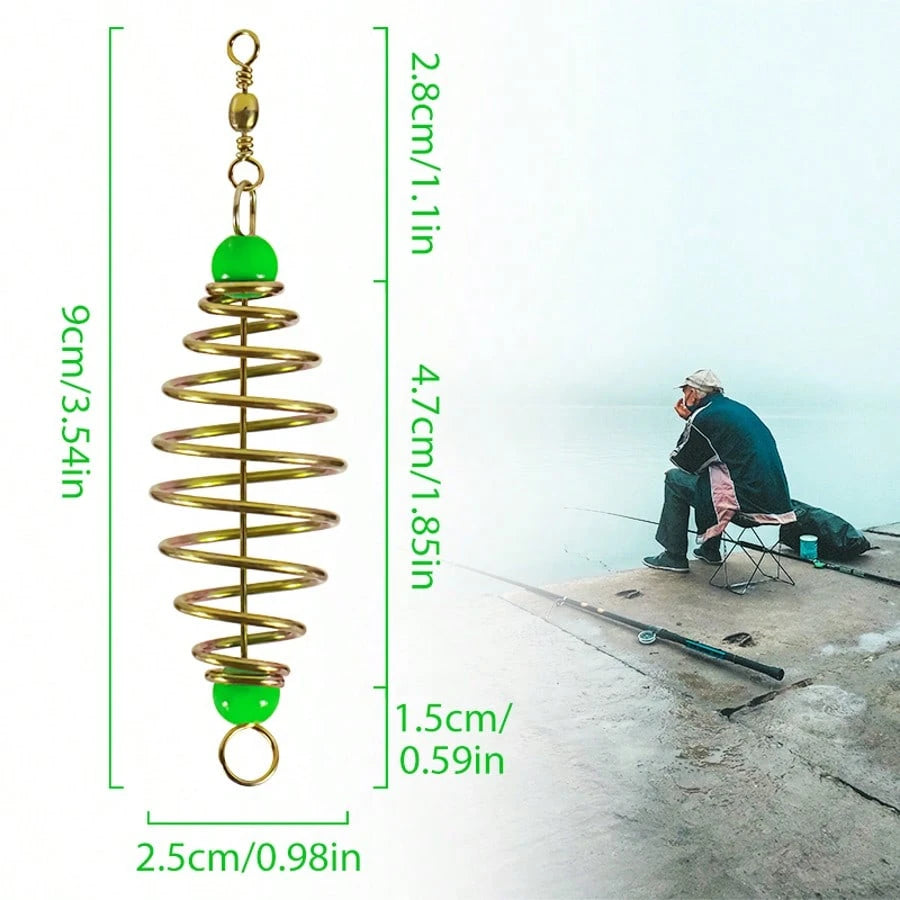5pcs Fishing Set Including Bait Trap, Feeder, Carp Fishing Gear, Lure Bracket, Bait Cage, Magic Fish Trap