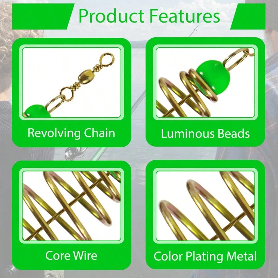 5pcs Fishing Set Including Bait Trap, Feeder, Carp Fishing Gear, Lure Bracket, Bait Cage, Magic Fish Trap
