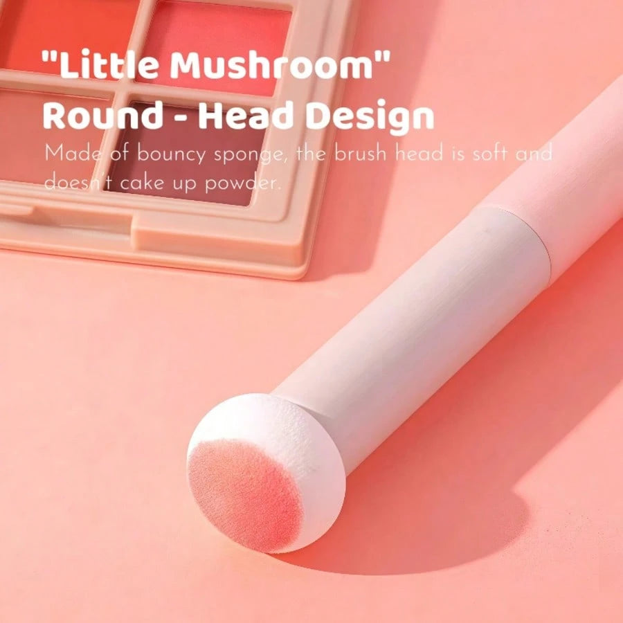 5pcs Makeup Brush & Sponge Set- Concealer/Powder/Lip Brush + Mushroom Sponge + Round Makeup Blender| Soft Bristles, Flawless Makeup, Suitable For Acne Scars/Large Coverage, Wet & Dry Use, Multi-Func