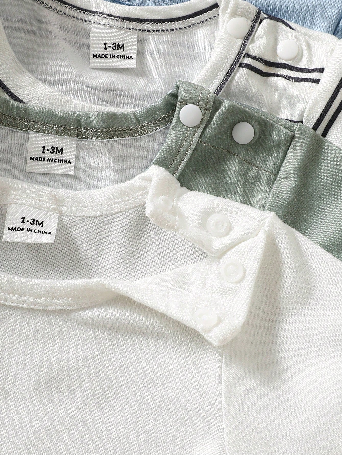 5pcs/Set Newborn Baby Cute Outfit, Short T-Shirt + Pants, Summer