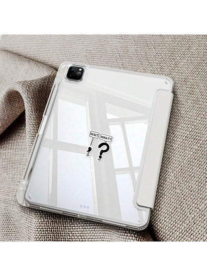 5pcs Wait, What? Vinyl Sticker| Funny Sarcastic Die Cut Sticker For Laptops, Cars & Water Bottles| EmotionalSupport & Mental Health Awareness Decal| Great Gifts For Teachers & Book Lovers
