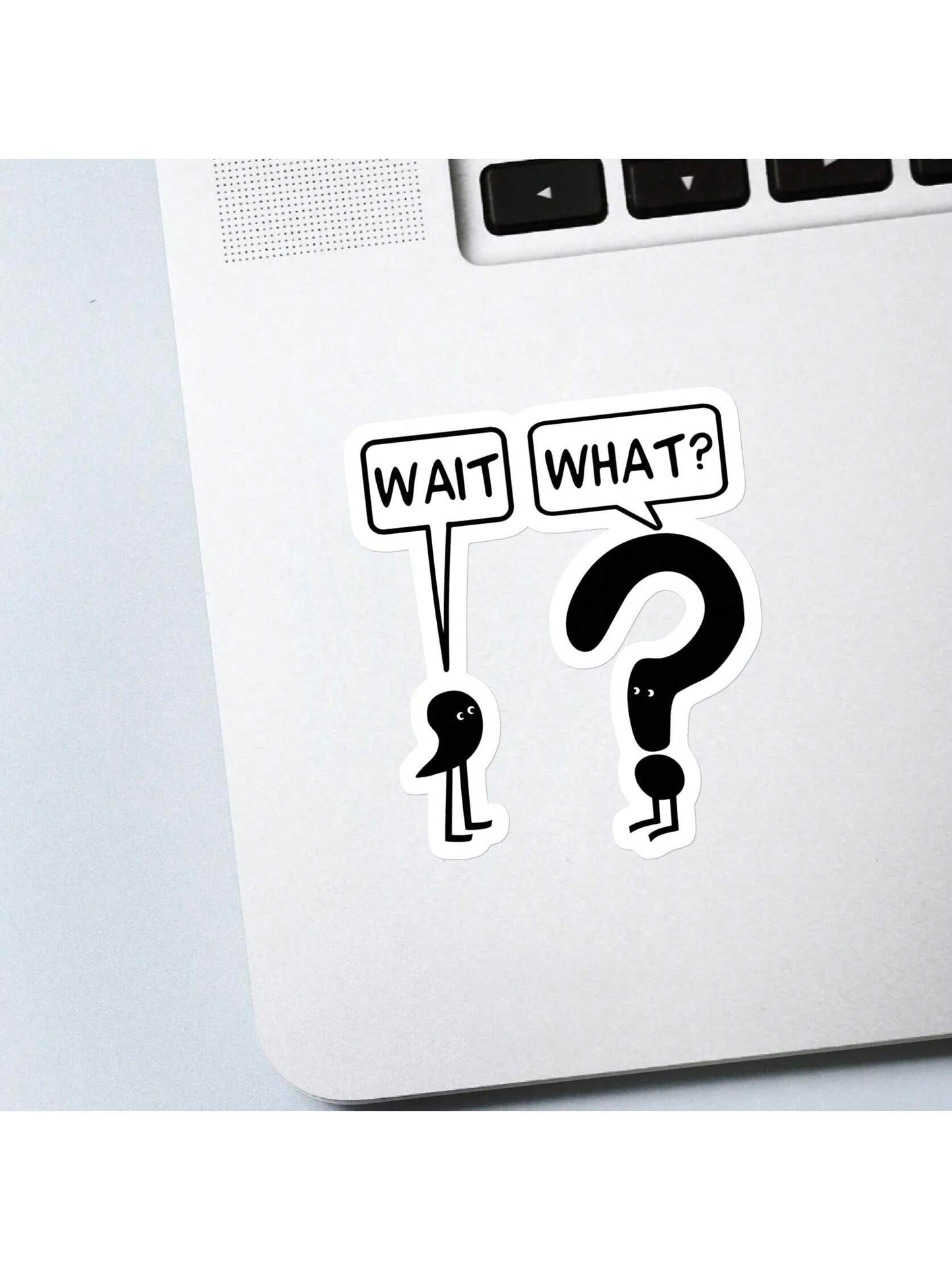 5pcs Wait, What? Vinyl Sticker| Funny Sarcastic Die Cut Sticker For Laptops, Cars & Water Bottles| EmotionalSupport & Mental Health Awareness Decal| Great Gifts For Teachers & Book Lovers