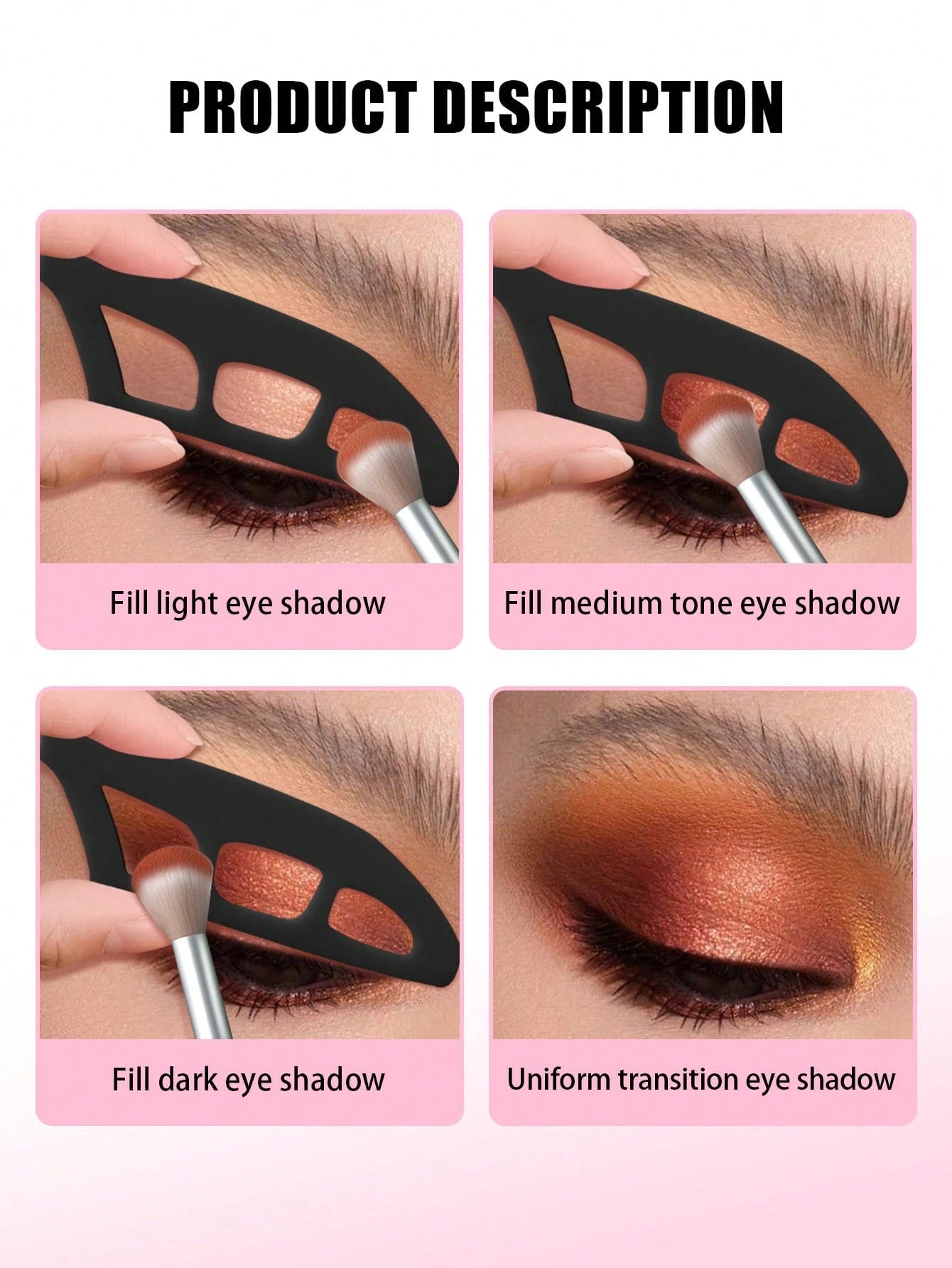 6/3/2/1pc Eye Makeup Auxiliary Tool, Eye Shadow Seal Template,Eye Shadow Assistant,Eye Shadow Tools And Makeup Brushes, 1pc Eye Shadow Brushes,Eye Makeup Tools,Beauty Tool, Novice Eye Makeup Assistant