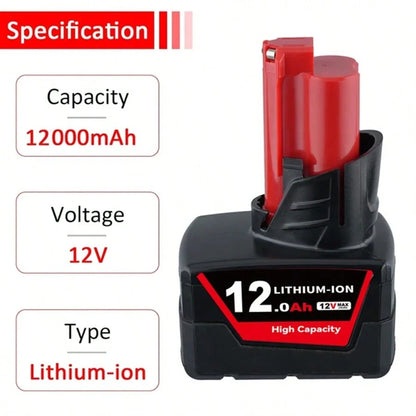 6/4/2 Pack 12.0Ah 12V Max Lithium-Ion Batteries Compatible With 48-11-2411,48-11-2402,48-11-2440,48-11-2411 Cordless Power Tools
