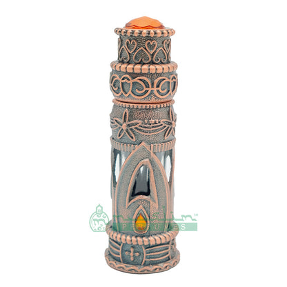 6 ml Pure Green Papuan Oud Perfume Oil in Emirati-Style Antique Bronze Encased Glass Dipstick Bottle