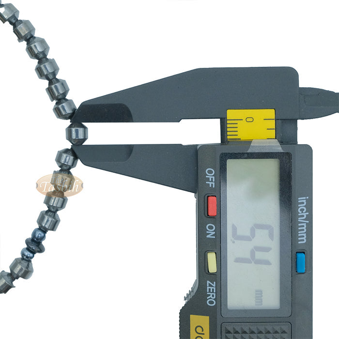 6 mm Hematite Barrel 99-Bead with Divider Tasbih Bracelets