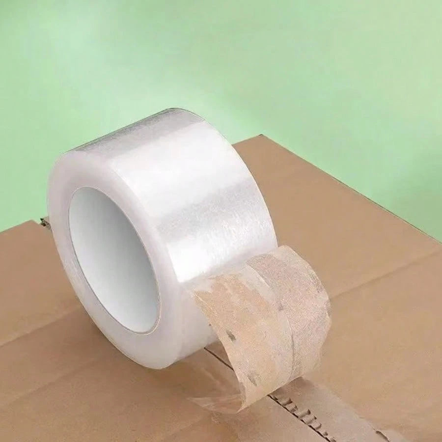 6 Rolls/66 Yards Per Roll Heavy Duty Clear Packing Tape, Suitable For Boxes, Packaging, Student DIY Cutting And Pasting- Home, Office Supplies, Moving, Holiday Gift Wrapping Tape| Clear Plastic Tape