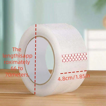 6 Rolls/66 Yards Per Roll Heavy Duty Clear Packing Tape, Suitable For Boxes, Packaging, Student DIY Cutting And Pasting- Home, Office Supplies, Moving, Holiday Gift Wrapping Tape| Clear Plastic Tape