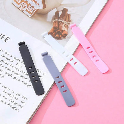 60/30/10PCS Silicone Cable Organizer Bag Travel Reusable USB Cable Ties Cable Wraps Cable Storage Straps