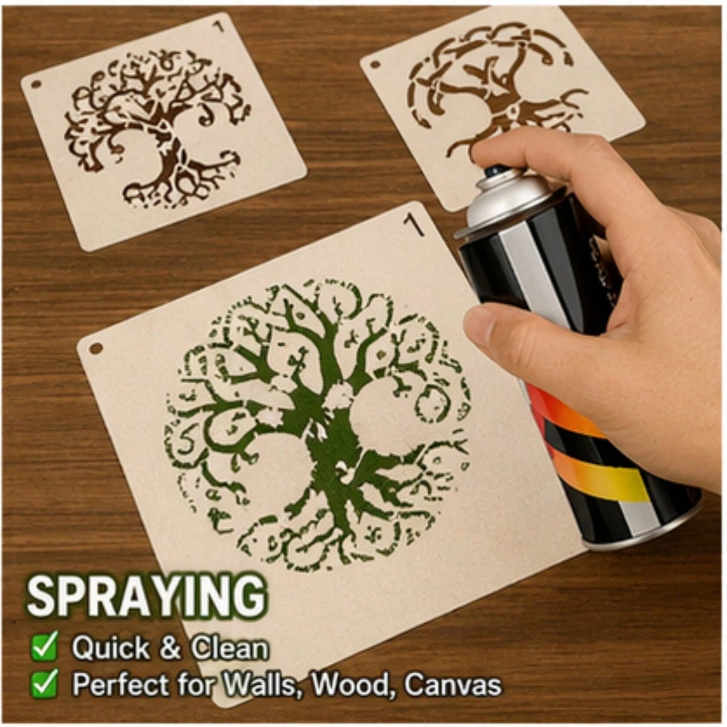 60 Pcs Runes Stencils For Painting, Nordic Viking Celtic Tree Of Life Nature Pattern, For Wood Burning, DIY Art Crafts, Canvas, Wall, Fabric And Rock Decoration