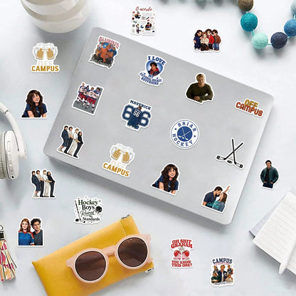 60Pcs Off Campus Stickers- Perfect For Decorating Your Perfect For Journals, Scrapbooks, And Party Supplies, Water Bottles, Computer, Car, Luggage, For Handmade Card Decoration Laptop Tablet Sticker