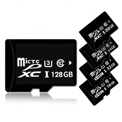 64GB/128GB/256GB High-Speed TF Memory Card, Suitable For Dashcam, Security Camera, Smartphone, Camera- Durable And Reliable Multi-Device Storage