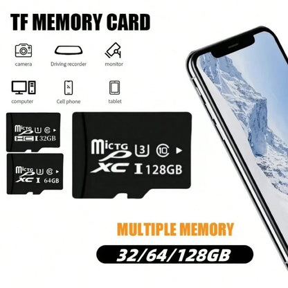 64GB/128GB/256GB High-Speed TF Memory Card, Suitable For Dashcam, Security Camera, Smartphone, Camera- Durable And Reliable Multi-Device Storage