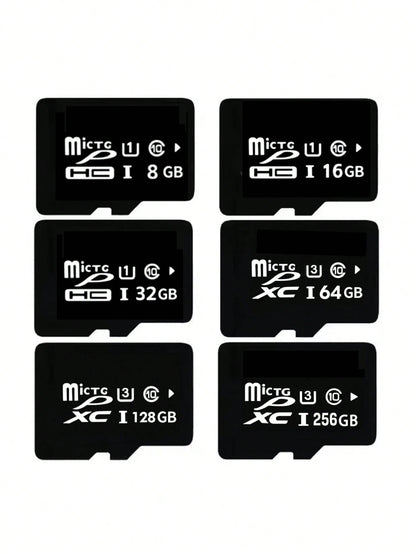 64GB/128GB/256GB High-Speed TF Memory Card, Suitable For Dashcam, Security Camera, Smartphone, Camera- Durable And Reliable Multi-Device Storage
