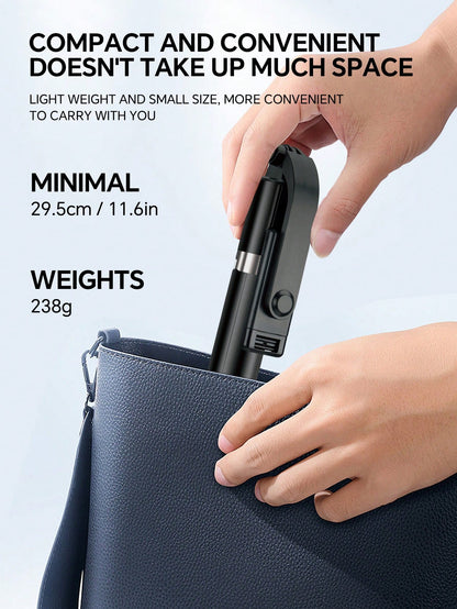 68 Inch Retractable Selfie Stick Professional Floor Tripod For Live Streaming, With Wireless Remote, 360° Rotation, Stable Anti-Shake Design. Ideal For Travel Vlogs & Outdoor Live Streaming. Compatib