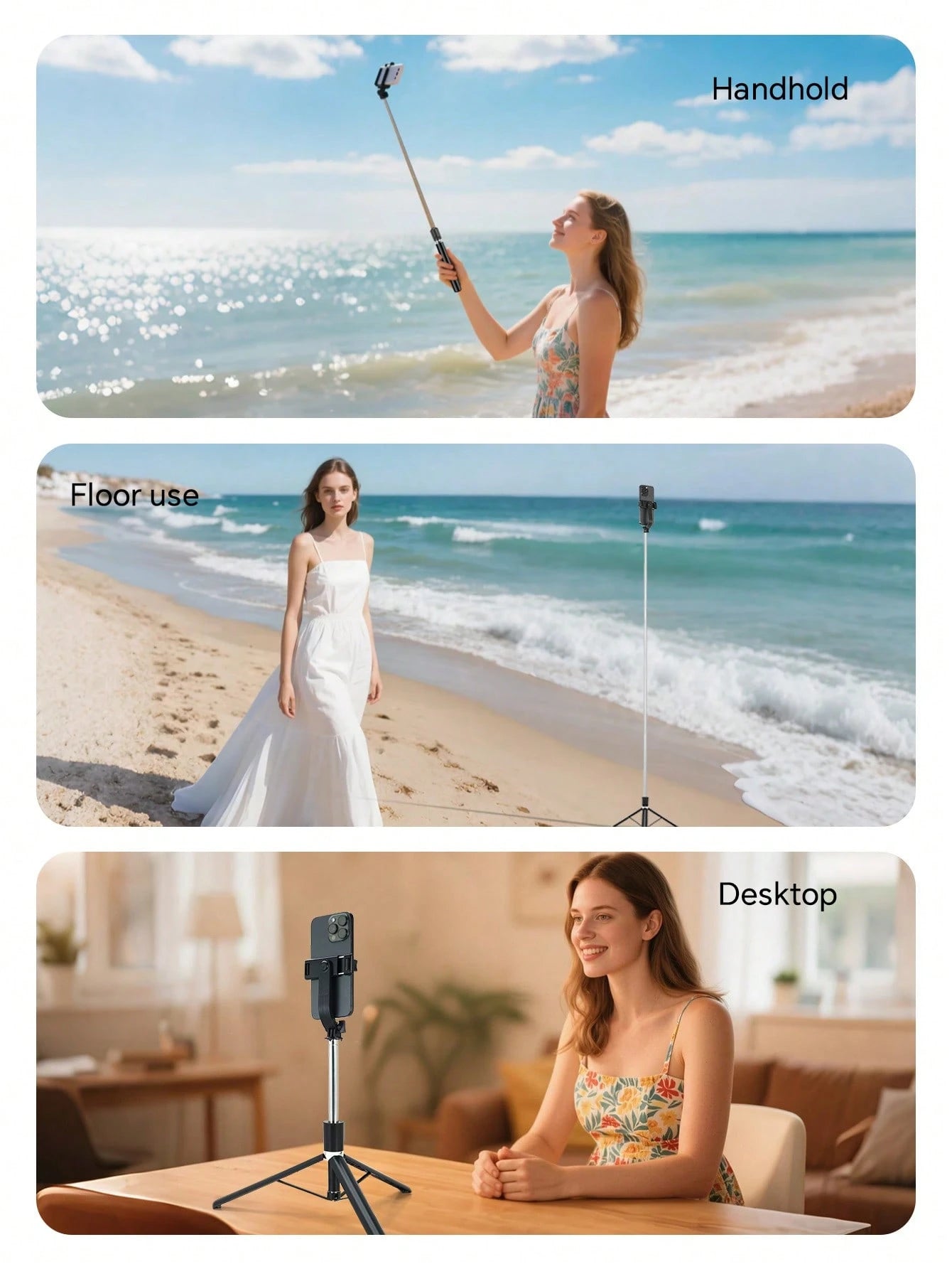 68 Inch Retractable Selfie Stick Professional Floor Tripod For Live Streaming, With Wireless Remote, 360° Rotation, Stable Anti-Shake Design. Ideal For Travel Vlogs & Outdoor Live Streaming. Compatib