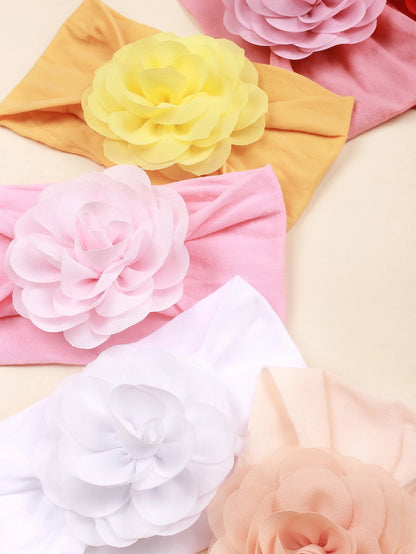 6pcs Candy Color Soft Elastic Baby Headbands, Cute Newborn Infant Toddler Kids Hair Accessories Set, Suitable For Daily Wear