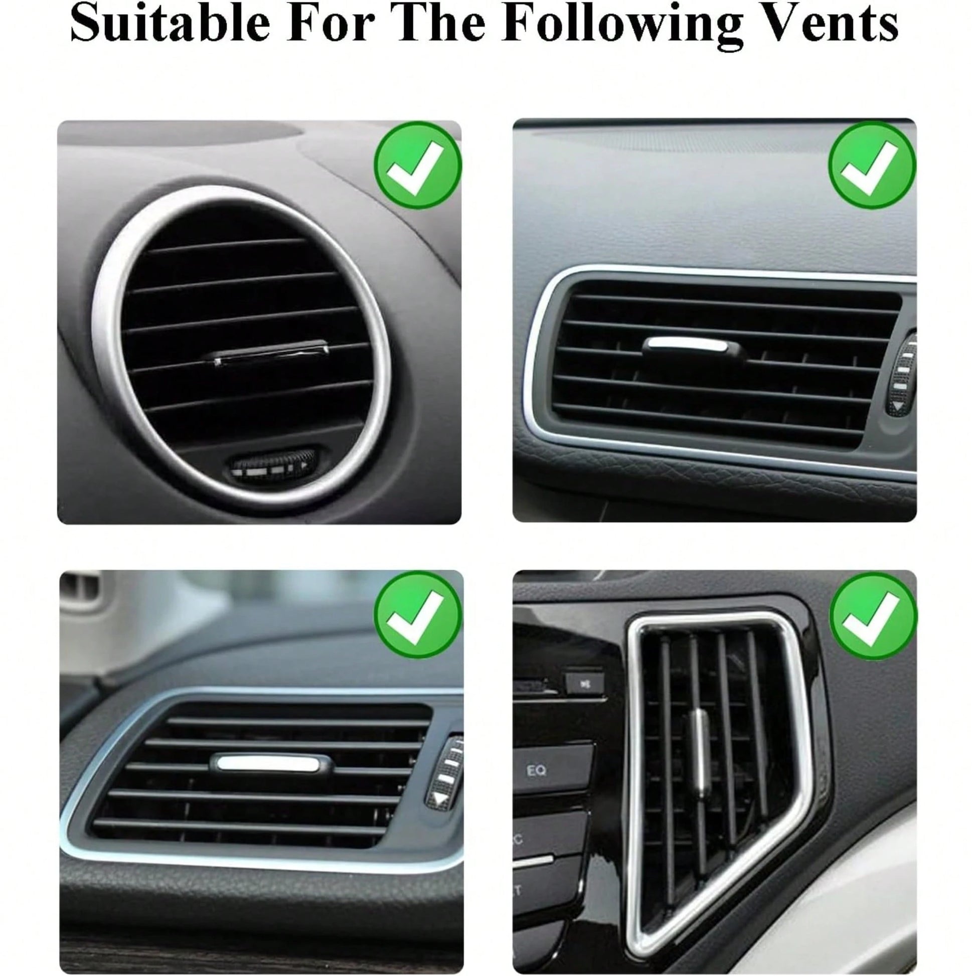 6Pcs Green Daisy Car Air Vent Clips, Two Sizes Sage Olive Green Flower Car Dashboard Decorations