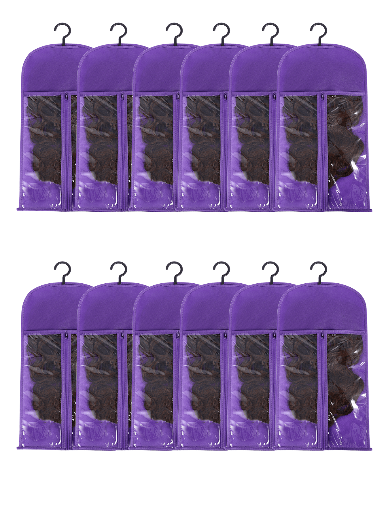 6pcs Wig Bag, Wig Storage Bag, Wig Holder, Multi Wig Organizer Rack, Wig Hanger, Wig Styling Tool