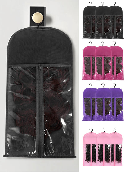 6pcs Wig Bag, Wig Storage Bag, Wig Holder, Multi Wig Organizer Rack, Wig Hanger, Wig Styling Tool