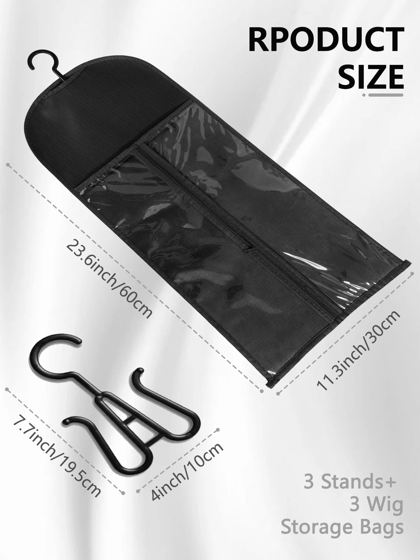6pcs Wig Bag, Wig Storage Bag, Wig Holder, Multi Wig Organizer Rack, Wig Hanger, Wig Styling Tool