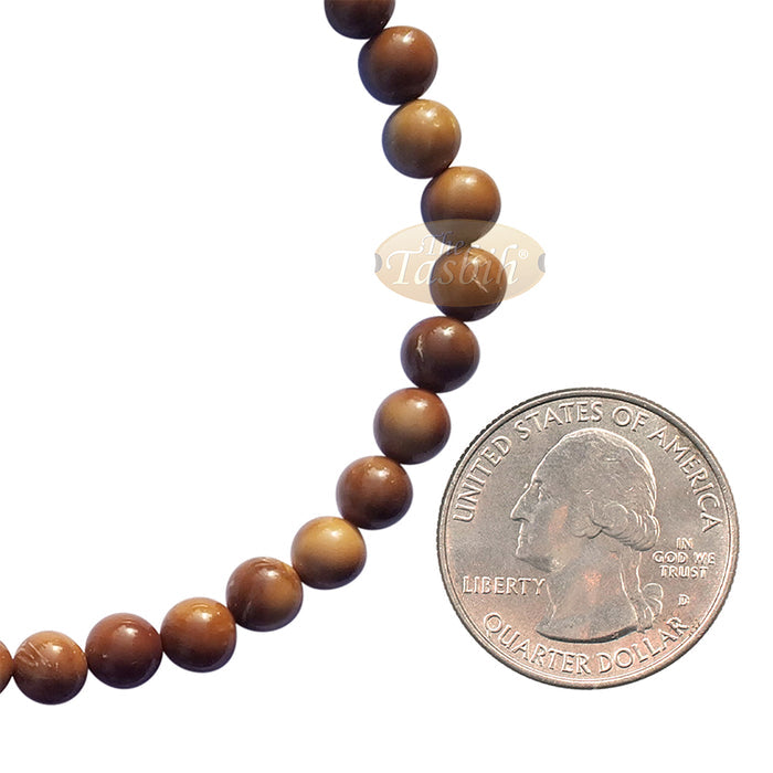 7 mm Natural Color Kuka Tasbih Tapered Beads