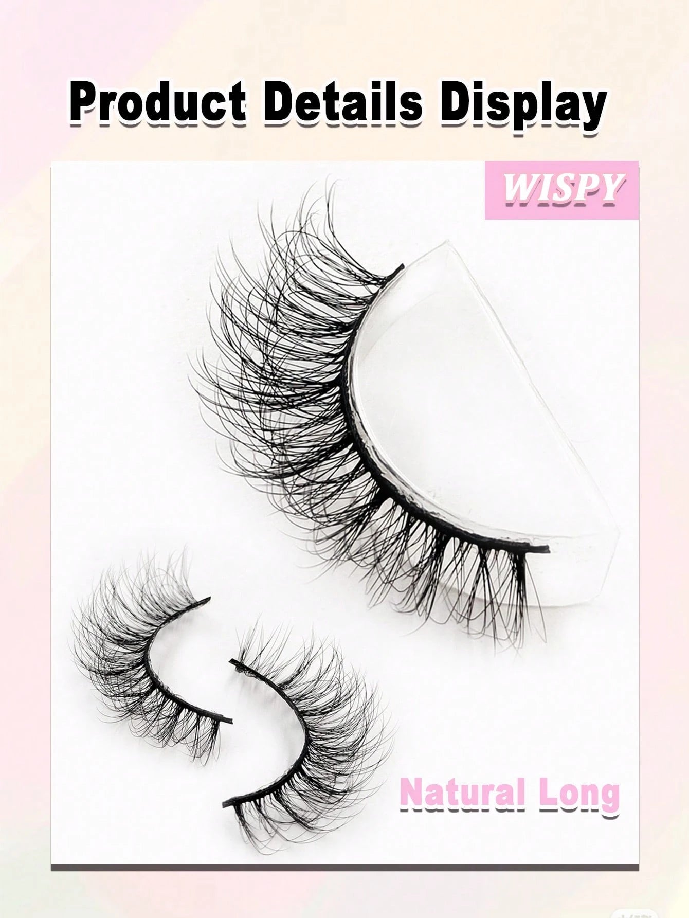 7 Pairs Fluffy Eyelashes Natural Volume False Lashes Wispy Soft Curly Fake Lashes Makeup