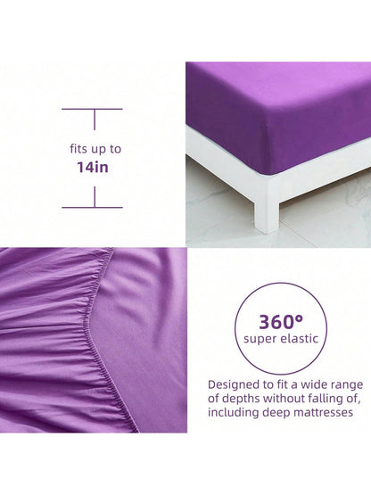 7 Pieces Purple Comforter Set Queen King Size, Rose Pattern Bed In A Bag, Lightweight Soft Microfiber Bedding Sets With Comforter, Flat Sheet, Fitted Sheet, Pillowcases Home Decor Room Decor Bedroom
