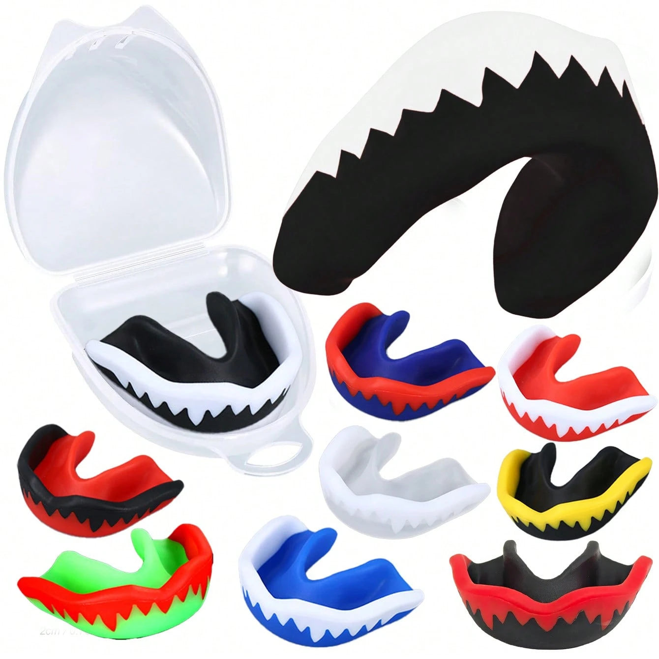 8pcs/4pcs/1pc Sports Mouth Guard With Storage Box, Boxing And Combat Mouth Guard, Wrestling Mouth Guard, Mouth Guard Also Suitable For Various Ball Sports