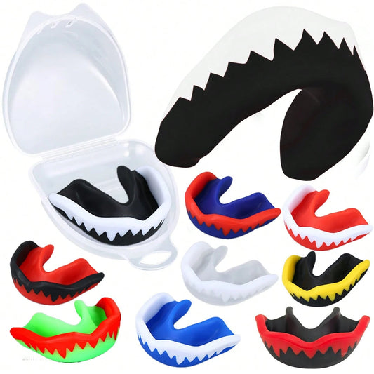 8pcs/4pcs/1pc Sports Mouth Guard With Storage Box, Boxing And Combat Mouth Guard, Wrestling Mouth Guard, Mouth Guard Also Suitable For Various Ball Sports