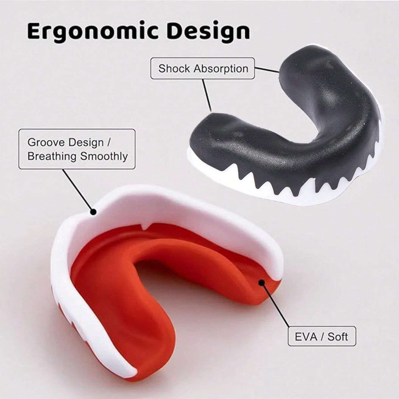 8pcs/4pcs/1pc Sports Mouth Guard With Storage Box, Boxing And Combat Mouth Guard, Wrestling Mouth Guard, Mouth Guard Also Suitable For Various Ball Sports