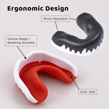 8pcs/4pcs/1pc Sports Mouth Guard With Storage Box, Boxing And Combat Mouth Guard, Wrestling Mouth Guard, Mouth Guard Also Suitable For Various Ball Sports